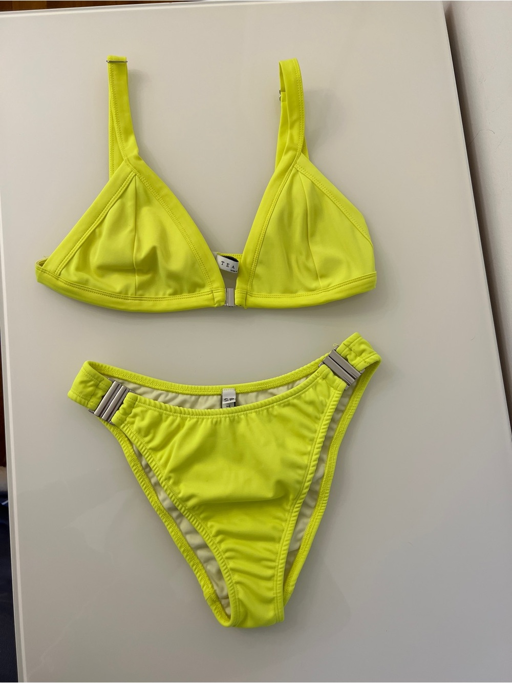 Tea You - Neon Yellow Women's Bikini Set